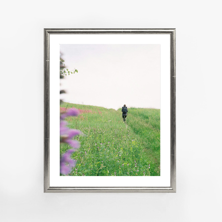 Srebrna ramka drewniana na zdjęcia EKO S2 28x35 cm