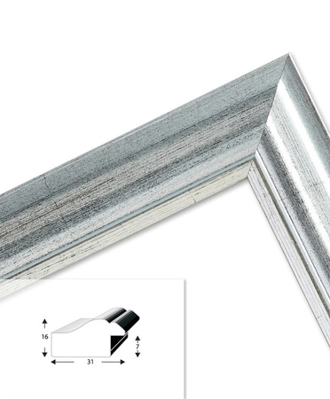 Ramka drewniana na zdjęcia DRL N S 10x15 cm