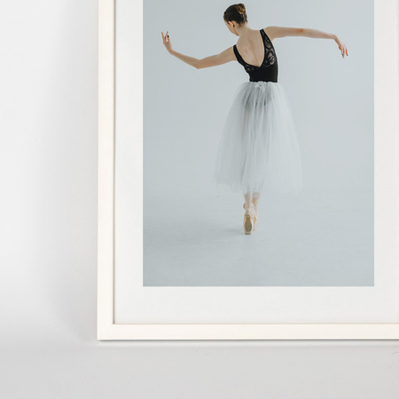 Biała ramka drewniana PINIA 1 21x30 cm