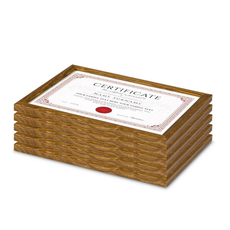 Pakiet 5 szt. ramek na zdjęcia kolor jasny dąb HIT 33 13x18 cm