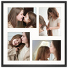 Foto Galeria 40x40 cm kolor czarny Ramka na 4 zdjęcia 13x18 cm z Passe Partout