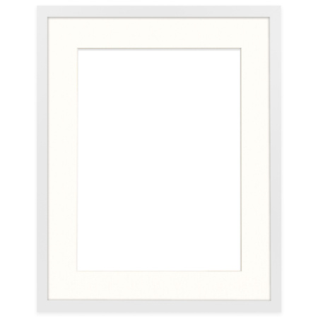 Biała ramka na zdjęcia HEN PASS 1 40x50 cm z passe partout (30x40)