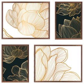 Zestaw brązowych ramek galeria PRESTO 4 GF0003