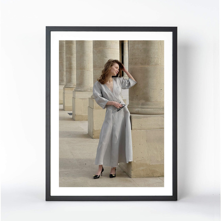 Czarna ramka drewniana PINIA 2 30x40 cm