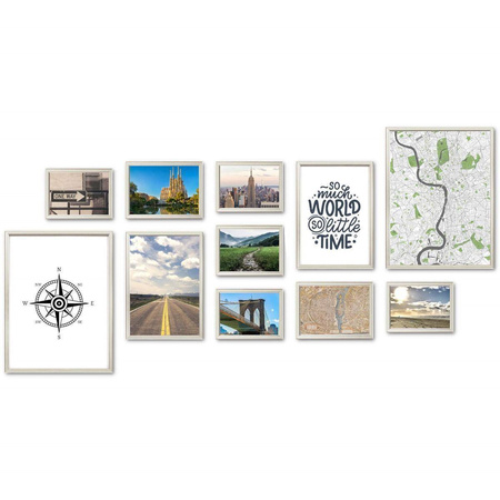Zestaw srebrnych ramek galeria PRESTO S GF0005