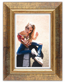 Ramka drewniana złota DRZ C Z1 18x24 cm