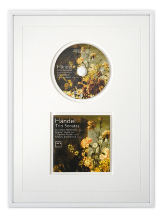 Biała ramka na płytę CD z okładką - 30x40 cm