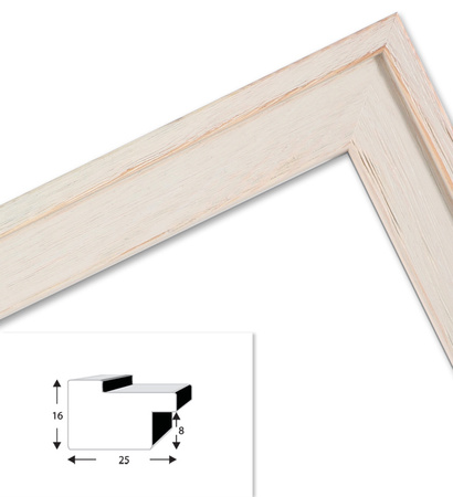 Ramka drewniana na zdjęcia DRL M 04S 18x24 cm
