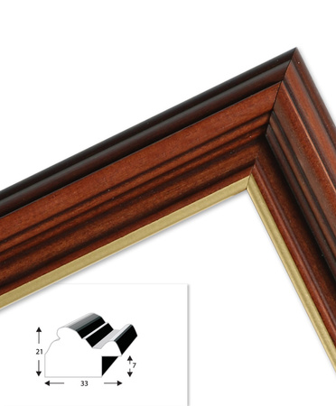 Ramka drewniana na zdjęcia DRZ S 4 15x21 cm