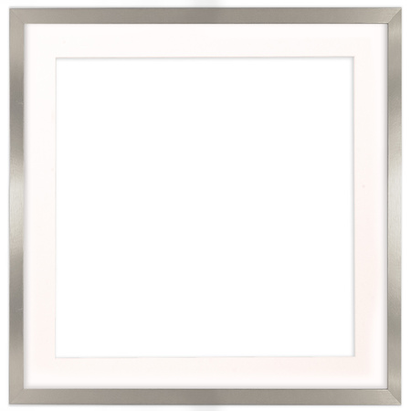 Srebrna ramka na zdjęcia HEN PASS S 50x50 cm z passe partout (40x40 cm)