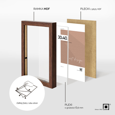 Pakiet 3 szt. białych ramek na zdjęcia FDM M1 50x70 cm