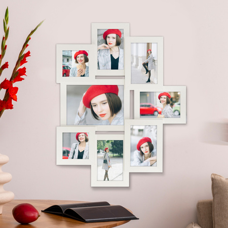 Multirama MULTI HEN 1 ramka na zdjęcia na 8 zdjęć - biała