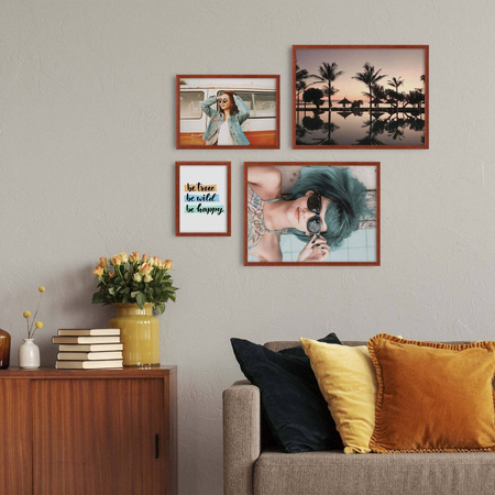 Zestaw brązowych ramek galeria 5 GF0008