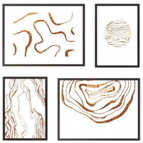 Zestaw brązowych ramek galeria PINIA 02 GF0003