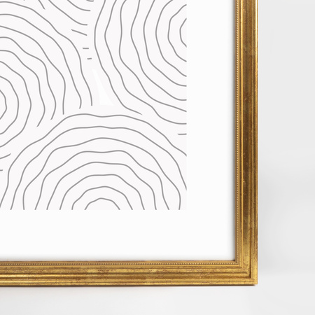 Ramka drewniana złota na zdjęcia DRZG M Z 40x50 cm