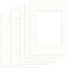 Pakiet 5 szt. Passe Partout 40x60 (30x40) BIAŁY SNOW WHITE