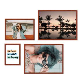 Zestaw brązowych ramek galeria 5 GF0008