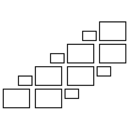 Zestaw ramek PINIA 2 GF0032 R - galeria ramek na 12 zdjęć