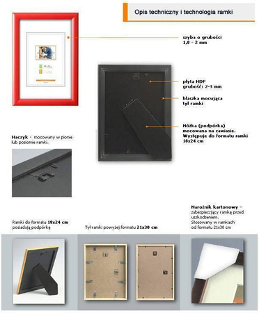 Ramka drewniana na zdjęcia EKO 5 40x50 cm