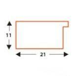Ramka z drewna surowego na zdjęcia SUR E 30x40 cm