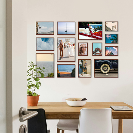 Zestaw brązowych ramek galeria Pinia 3 GF0001