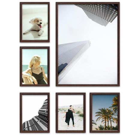 Zestaw brązowych ramek galeria PRESTO 44 GF0002