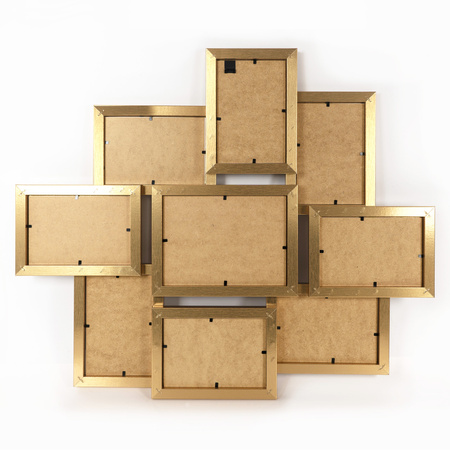 Multirama MULTI HEN Z ramka na zdjęcia na 9 zdjęć - złota