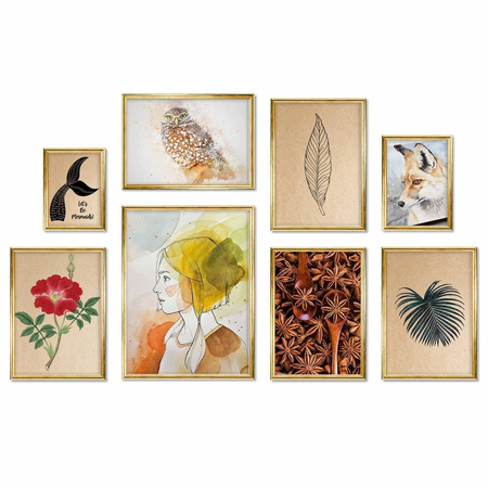 Zestaw złotych ramek galeria HIT 1 Z GF0009