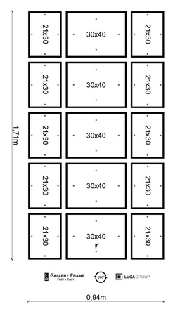Zestaw ramek PINIA 00 kolor dębu GF0029 - galeria na 15 zdjęć