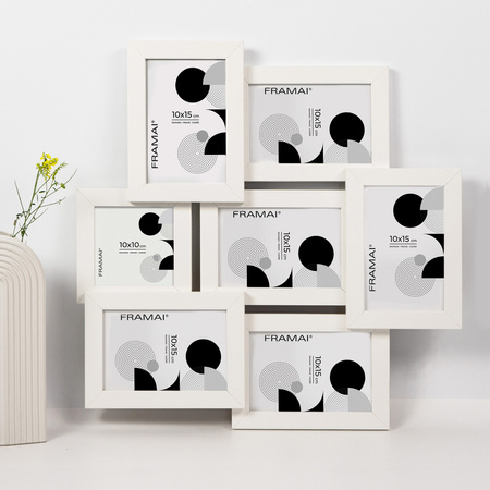 Multirama MULTI HEN 1 ramka na zdjęcia na 7 zdjęć - biała