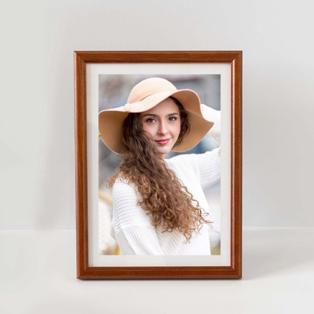 Ramka drewniana na zdjęcia mahoniowa DRWA 5 15x21 cm