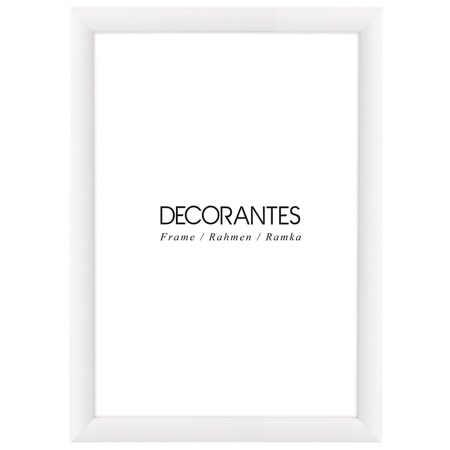 Biała ramka drewniana na zdjęcia EKO 1 13x18 cm