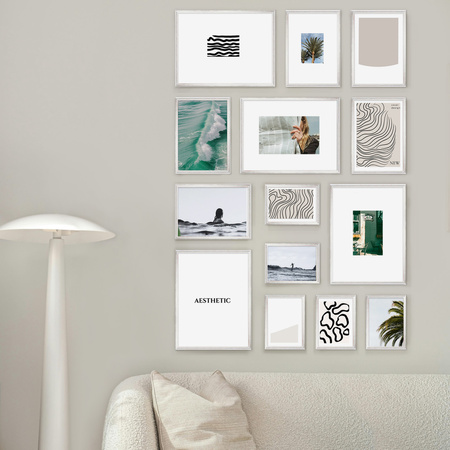 Zestaw srebrnych ramek galeria HIT 1 S GF0001