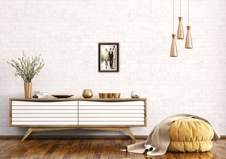 Ciemnobrązowa ramka drewniana DRWA 44 5x7 cm