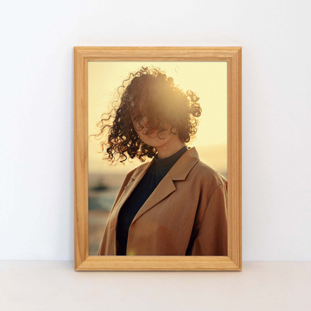 Pakiet 5 szt. naturalnych ramek drewnianych na zdjęcia DRWA 0 15x21 cm