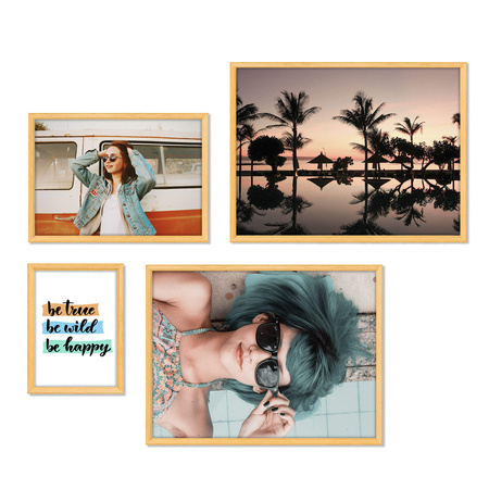 Zestaw naturalnych ramek galeria 0 GF0008