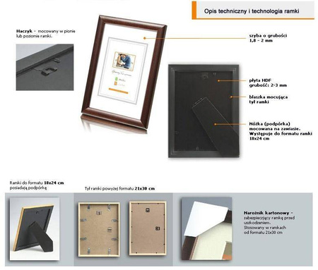 Ramka do dyplomów A4 (21x30) EKO 4N