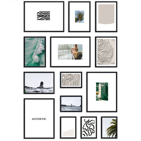 Zestaw czarnych ramek galeria HIT 02 GF0001