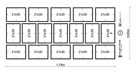 Zestaw białych ramek PINIA 1 GF0028 - galeria na 17 zdjęć
