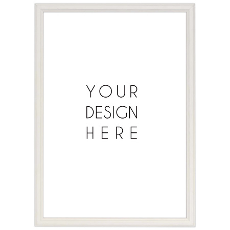 Biała ramka drewniana na zdjęcia DRWA 1 24x30 cm