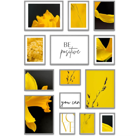 Zestaw szarych ramek galeria Pinia 05 GF0001