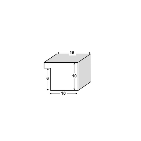 Srebrna ramka z tworzywa FOR S 15x21 cm