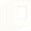 Pakiet 5 szt. Passe Partout 9x13 (5x7) BIAŁY SNOW WHITE