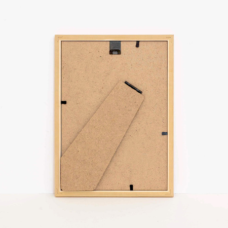 Złota ramka drewniana na zdjęcia DRWA FZ 6x9 cm
