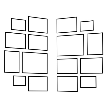 Zestaw czarnych ramek - galeria HIT 02 GF0009 - CORNER