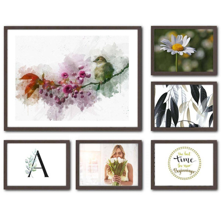 Zestaw brązowych ramek galeria Pinia 02 GF0002