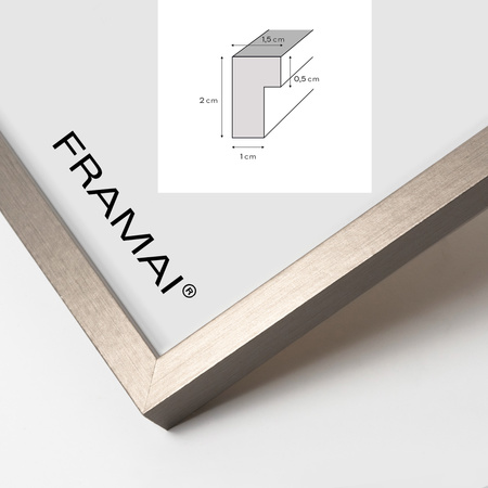 Srebrna ramka na zdjęcie LUX ST 30x40 cm