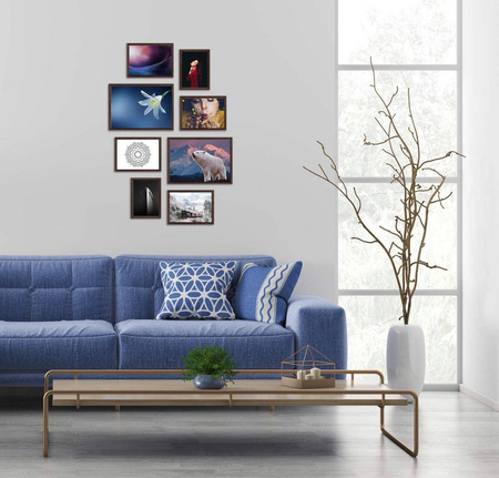 Zestaw brązowych ramek galeria PRESTO 44 GF0007