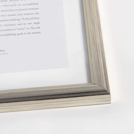 Srebrna ramka drewniana na zdjęcia DRWA FS 30x40 cm