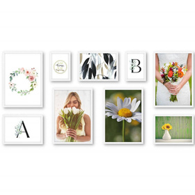 Zestaw białych ramek galeria Pinia 1 GF0004